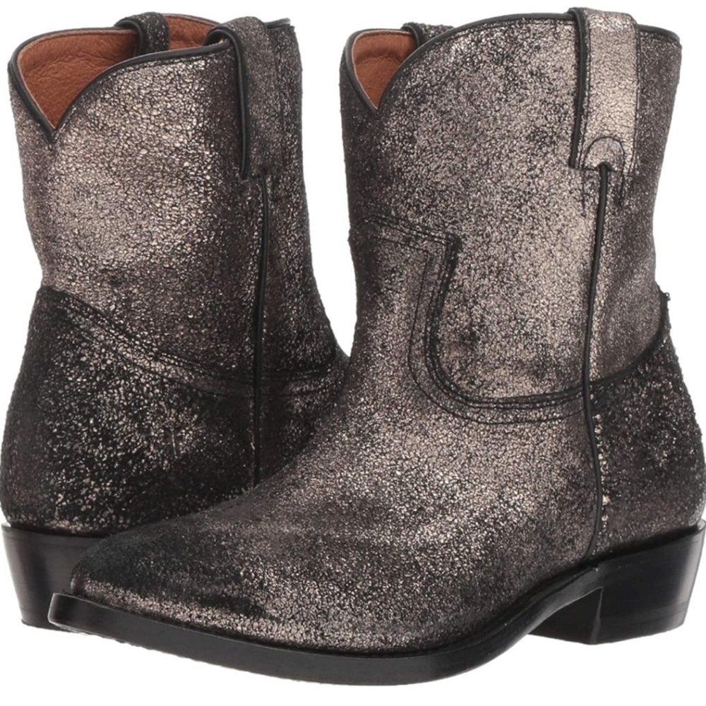 Frye billy boots bronze glitter 7B